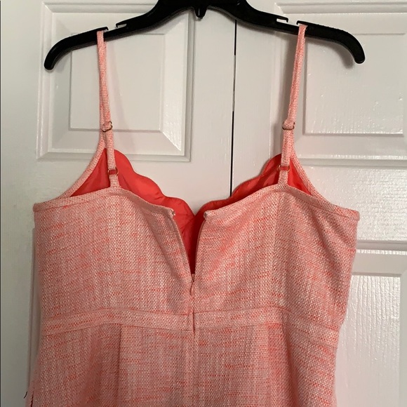 J Crew Coral colored tweed knit sundress - Picture 6 of 7